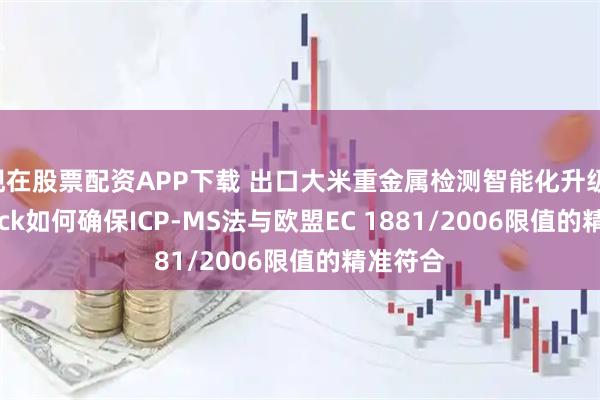 现在股票配资APP下载 出口大米重金属检测智能化升级: IACheck如何确保ICP-MS法与欧盟EC 1881/2006限值的精准符合