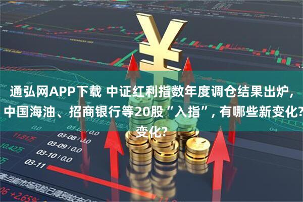 通弘网APP下载 中证红利指数年度调仓结果出炉, 中国海油、招商银行等20股“入指”, 有哪些新变化?